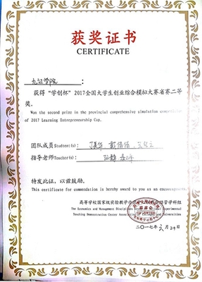 經管學院學子在2017&ldquo;學創杯&rdquo;全國大學生創業綜合模擬大賽江西省賽中喜獲佳績